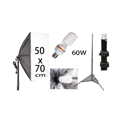 Softbox 50x70cm 60W - set