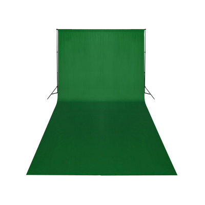 Green screen pozadí 3x4m + konstrukce (set)